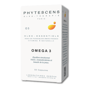 Oméga 3 naturel + Vitamine E | Huile de Poisson Pure | Phytescens