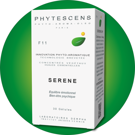 F11 Serene, extraits de'Eleuthérocoque et de ginseng, huile essentielle de petit grain mandarinier